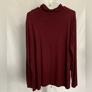 CHICO’S (Size 3) Burgundy Turtleneck-The Ultimate Tee